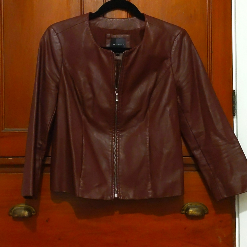 Faux leather jacket